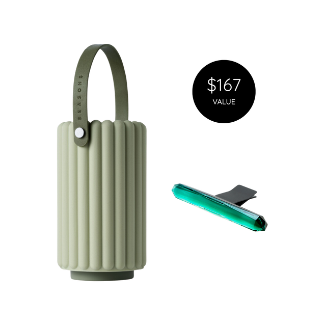 Aero SM + Crystal Car Clip